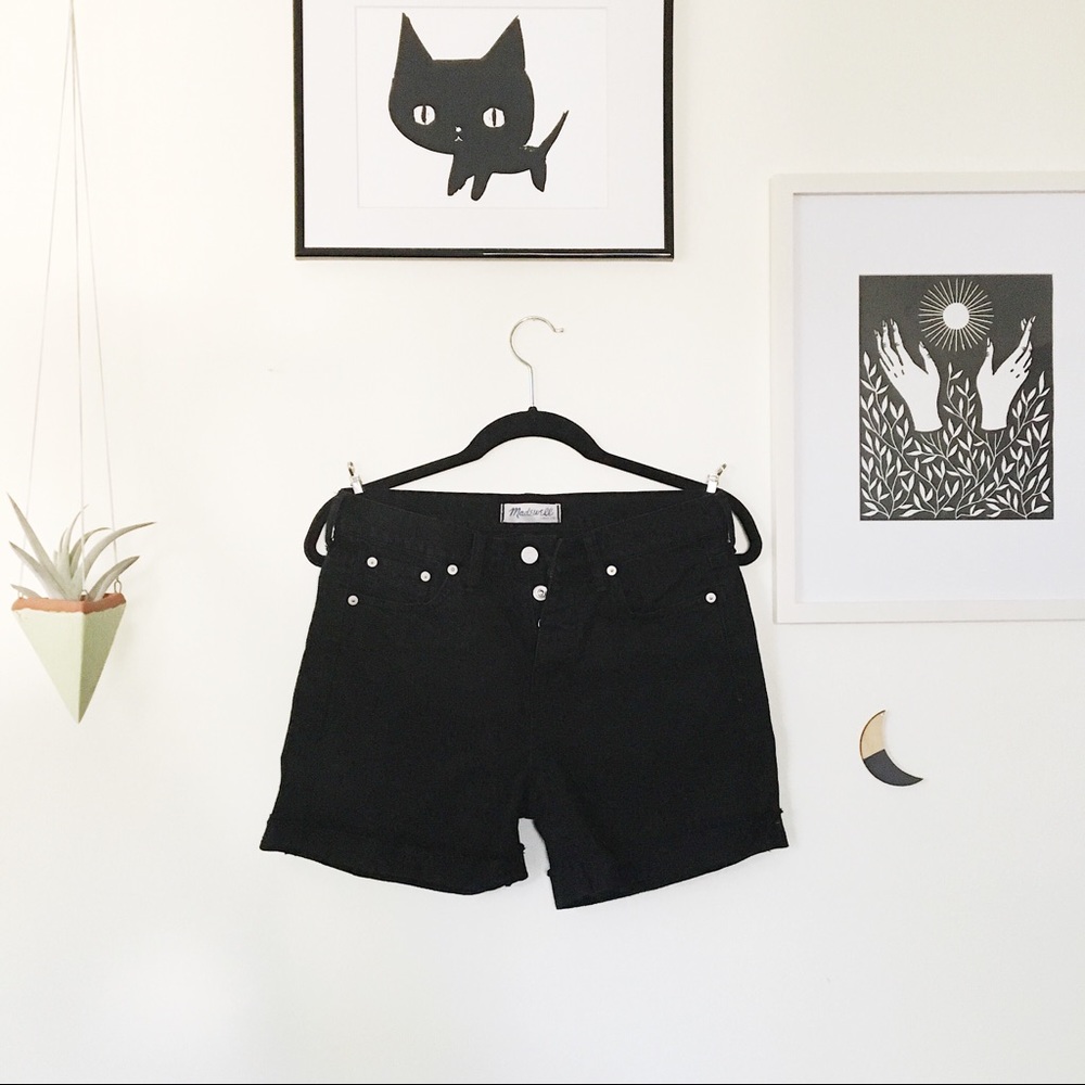 Madewell Button Fly Denim Shorts - size 24